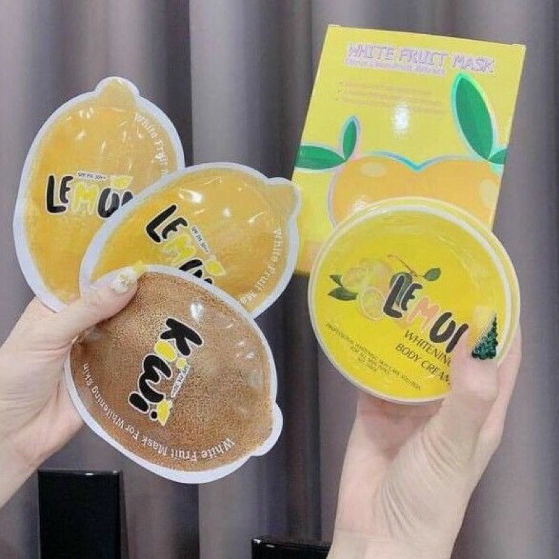 COMBO KEM BODY LEMON +Ủ TRẮNG CHANH CHÍNH HÃNG QLADY