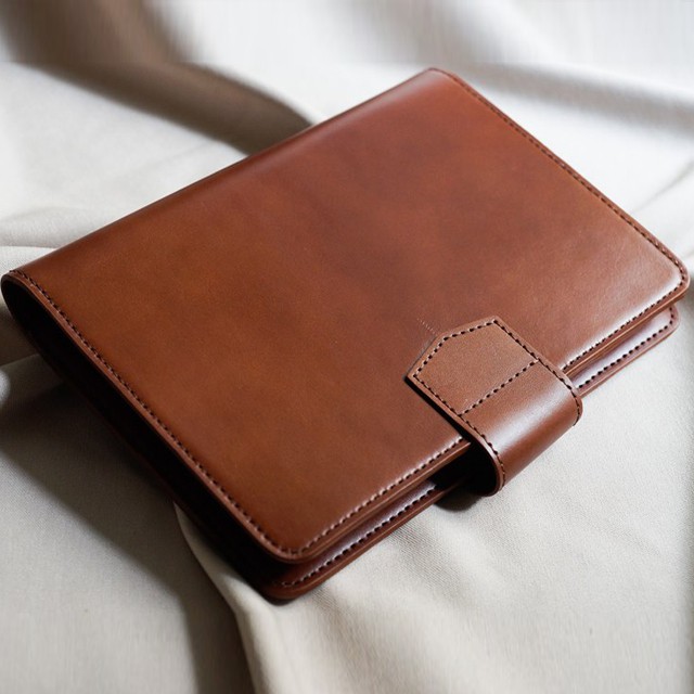 Clutch da Mini - Air 9.7'' Vàng bò - Ví da thật handmadecao cấp