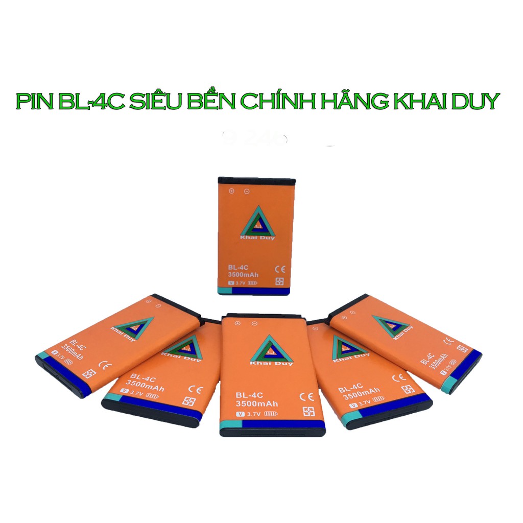 Pin BL 4c Dung Lượng 3500mah Chính Hãng Khai Duy Dùng 5 Ngày Trở Lên