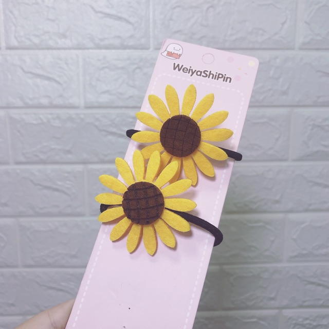 Cột tóc hoa hương dương to ( hình thật )