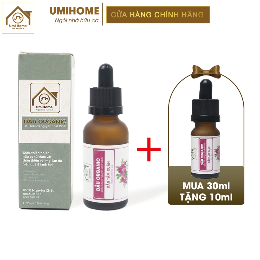 Dầu Tầm Xuân hữu cơ UMIHOME nguyên chất - Rosehip oil 100% Organic 10ML