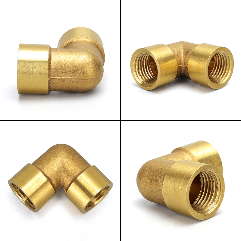 Đầu Nối Ống Nước 90 Độ Bằng Đồng Thau 1 / 8 &quot;1 / 4&quot; 3 / 8 &quot;1 / 2&quot; 3 / 4 &quot;