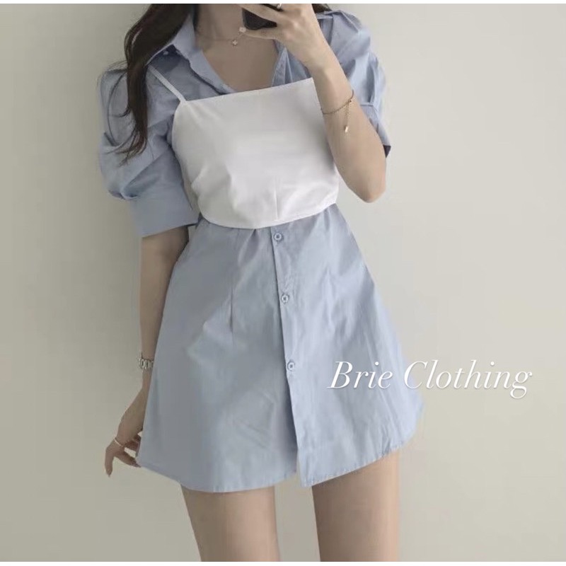 ĐẦM SƠ MI NƠ ( HÀNG QUẢNG CHÂU ULLZANG ) - 004 | BigBuy360 - bigbuy360.vn