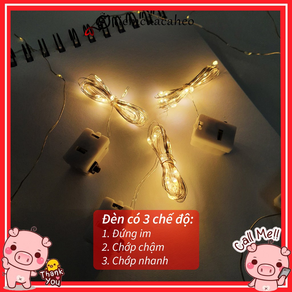 Đèn Led Đom Đóm đổi màu decor trang trí nhà cửa, phòng ngủ, cây thông Noel, hang đá