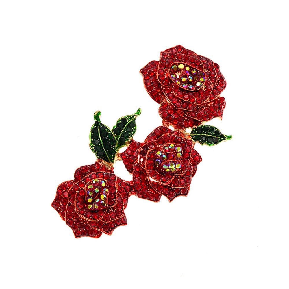 Ghim Cài Áo Hình Hoa Đính Đá Thời Trang