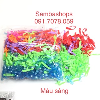 100 gram thun cột tóc loại tốt, chun cột tóc túi zip