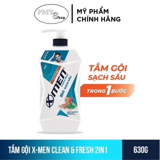 Tắm Gội X-Men Clean & Fresh 2in1 Sạch Sâu 630g