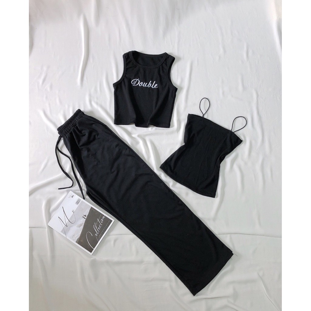 quần thun cotton ống rộng xinh xắn | BigBuy360 - bigbuy360.vn