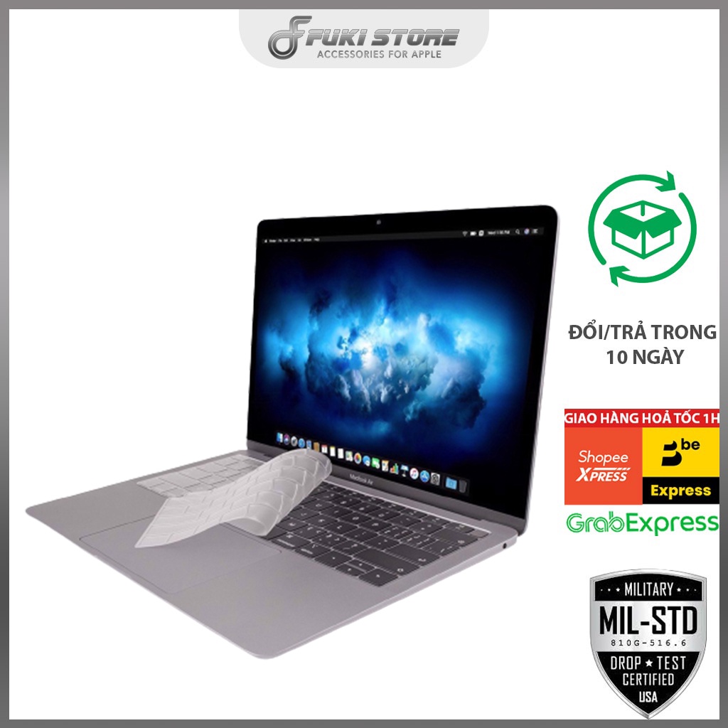 Lót Phím Trong TPU Bảo Vệ Bàn Phím Macbook Chống Bụi Bẩn, Chống Nước, Không Che Đèn Bàn Phím