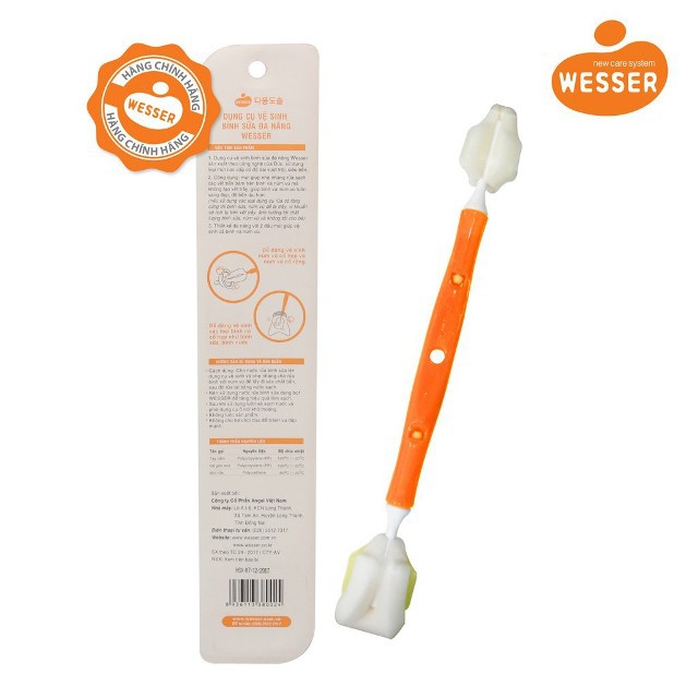 Dụng cụ vệ sinh cọ rửa bình sữa cao cấp Wesser