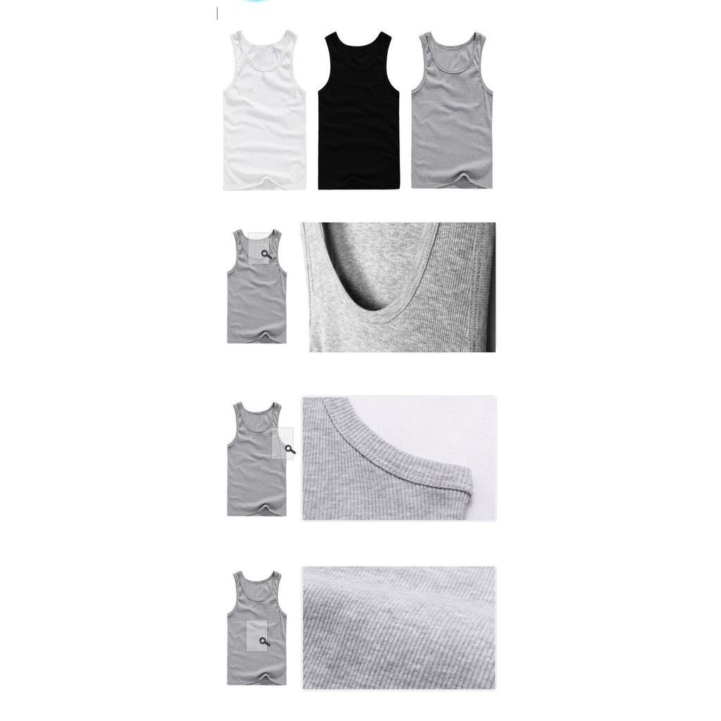 Áo thun body ba lỗ nam cotton - 3 màu size chiều cao, <60kg - LCTQ | BigBuy360 - bigbuy360.vn