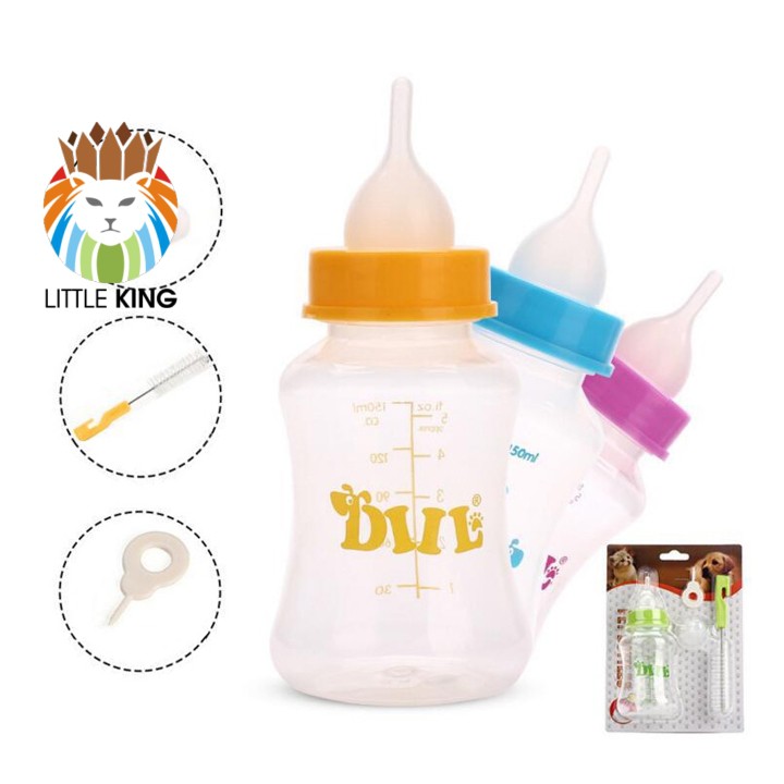 Bình sữa, bình ti cho chó mèo sơ sinh, thú cưng nhỏ, Pet bottle Little King pet shop