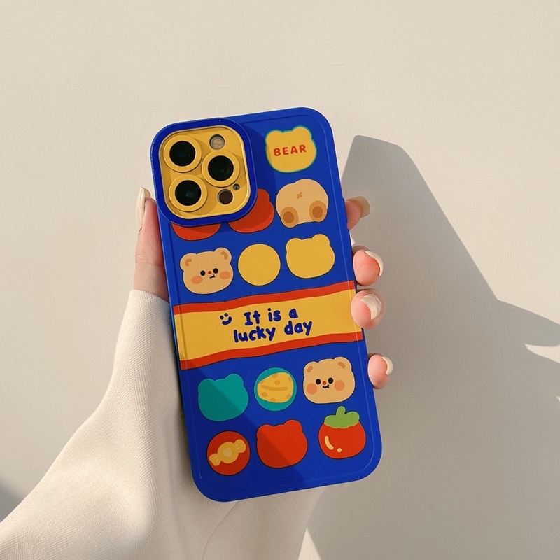 (SIÊU RẺ) Ốp lưng Iphone Đầu gấu xanh dương 6/6plus/6s/6splus/7/7plus/8/8plus/x/xr/xs/11/12/13/pro/max/plus/promax