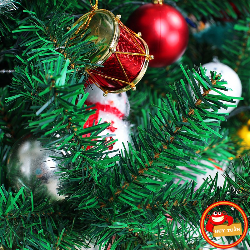 Cây thông noel trang trí nhà cửa cao 1.5m, 1m8 kèm phụ kiện