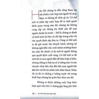 Sách - 20 Phút Hội Họp Hiệu Quả (Trong bộ 20 phút)