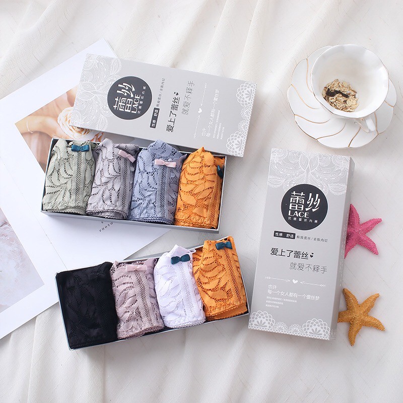 QUẦN LÓT REN PHỐI NƠ CÁCH ĐIỆU CẠP VỪA KHÔNG LỘ VIỀN CAO CẤP MỚI Q216 | BigBuy360 - bigbuy360.vn