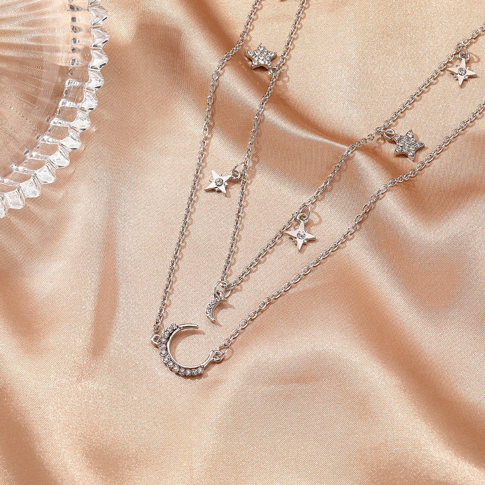 vòng cổ Mặt Trăng Và Ngôi Sao Thời Trang Cho Nữ