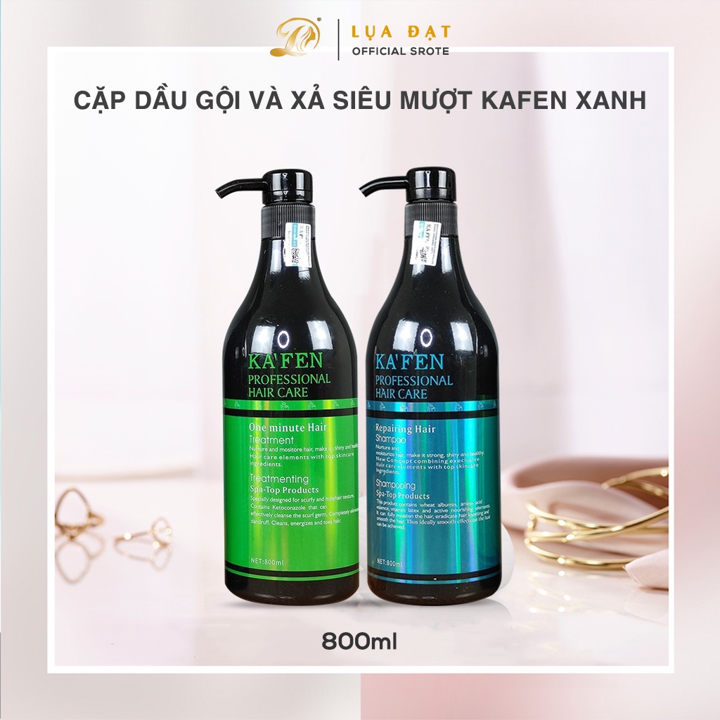 Dầu cặp siêu mượt KA'FEN bổ sung Vitamin E dành cho tóc khô xơ hư tổn trẻ ngọn 800ml hàng chính hãng