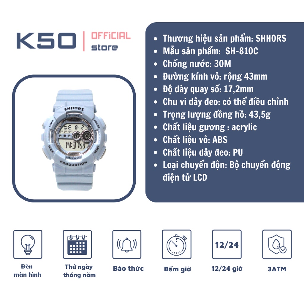 Đồng hồ Nữ Shhors 810C full box chính hãng
