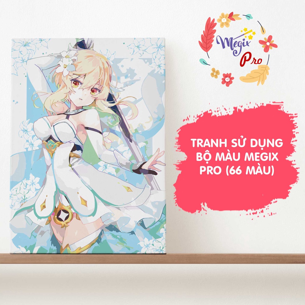 Tranh tô màu số hóa - TRANH ANIME - Genshin Impact
