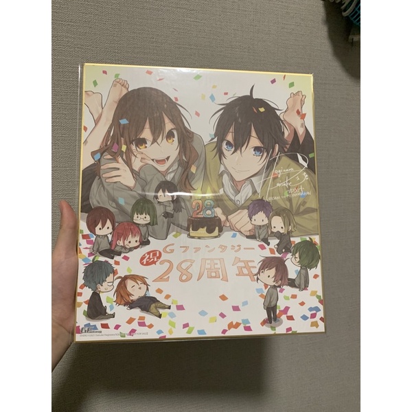 Card SHIKISHI kèm chữ kí tác gia- loại đơn