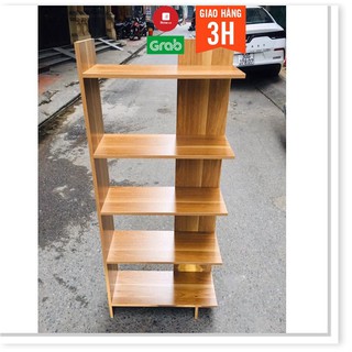 Kệ góc tường gỗ ép công nghiệp cao cấp bền đẹp 5 tầng kê sách