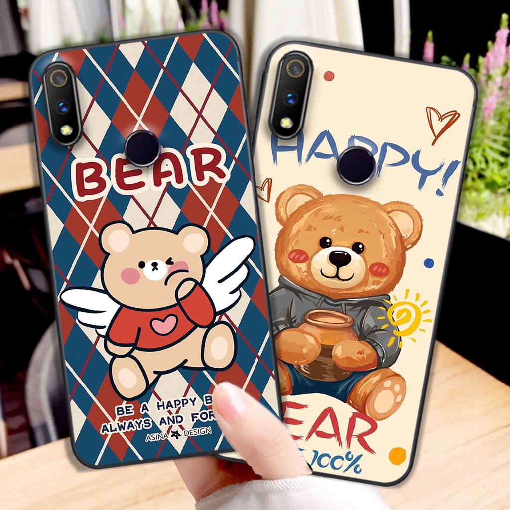 Ốp lưng Realme 3 / Realme 3 Pro in hình cute, mẫu chú gấu siêu đẹp- GIÁ RẺ
