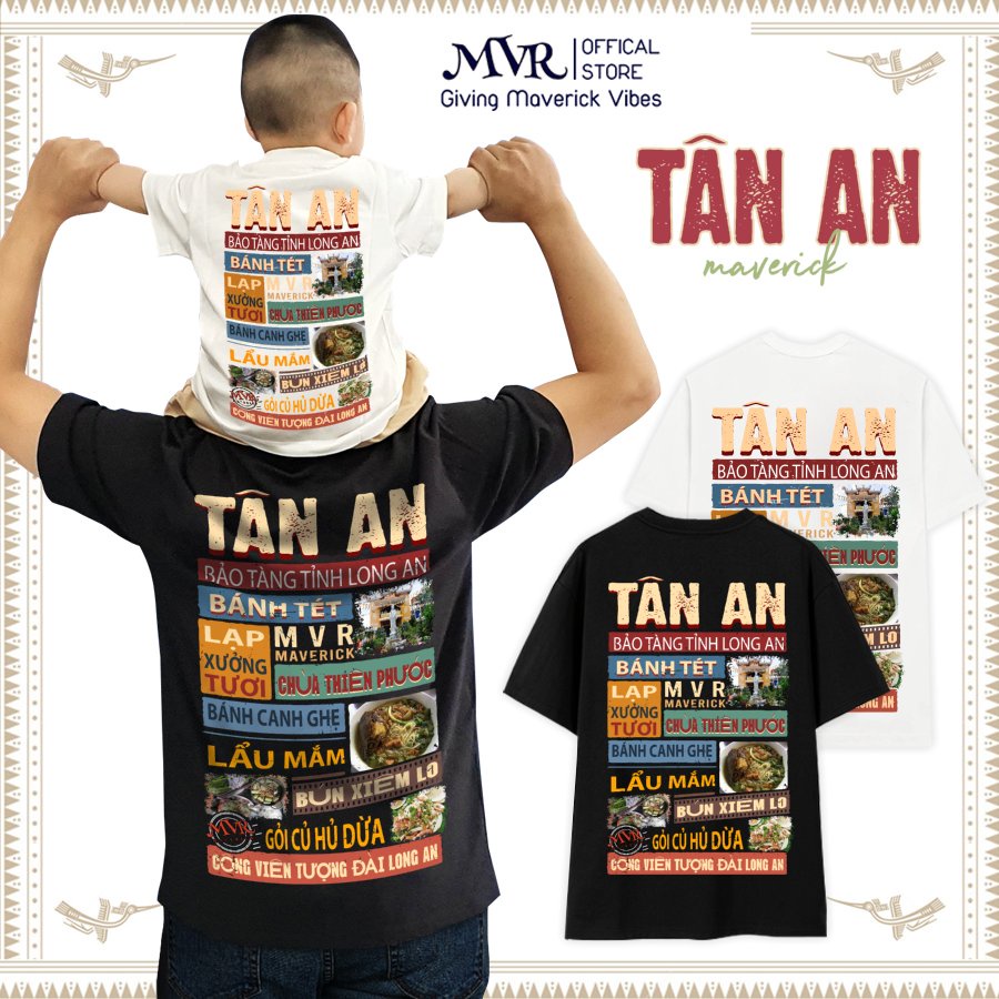 ÁO THUN Tân An under form unisex ao cặp gia đình rộng tay dài lỡ genZ phông cotton fact localbrand MVR BB4267