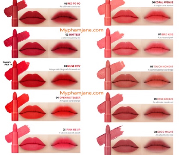Thỏi son lỳ siêu đẹp Clio Matte Clipstick Rouge Heel Velvet | BigBuy360 - bigbuy360.vn