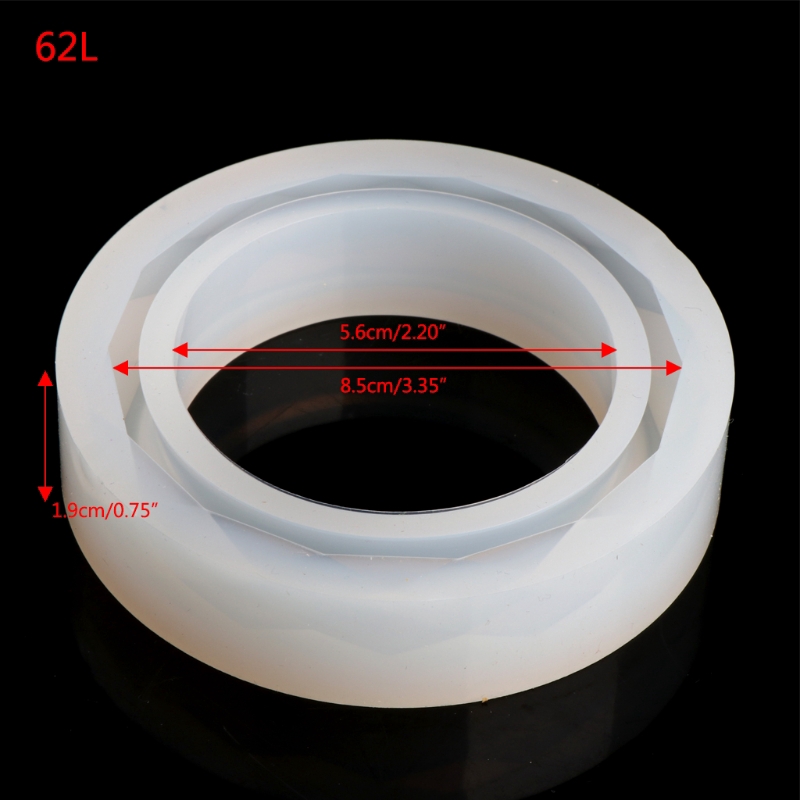 Khuôn silicon trong suốt làm vòng đeo tay epoxy sáng tạo thời trang