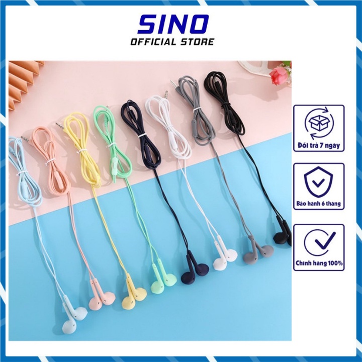 Tai nghe nhét tai có dây U19 giắc cắm 3.5mm tích hợp micro chất lượng cao dành cho điện thoại