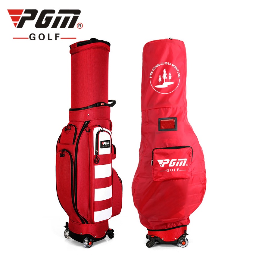 Túi Gậy Golf Fullset Nắp Cứng 4 Bánh Đa Năng - PGM QB081 Retractable Golf Bag