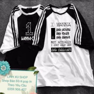 Áo hè wannaone in tbeo yêu cầu