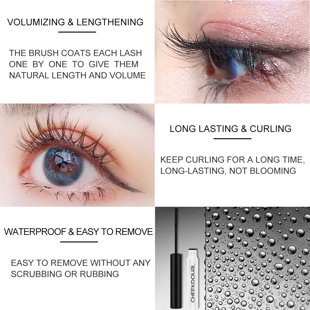 CHEEKDOURL 4 CÁI / Enchanted Velvet Matte Lipstick + Mascara + Kẻ mắt + Dụng cụ uốn mi cho mỹ phẩm / Trang điểm / Bộ trang điểm | BigBuy360 - bigbuy360.vn