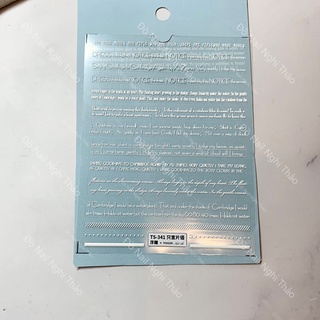 Sticker nail lụa chữ 5D LADURA
