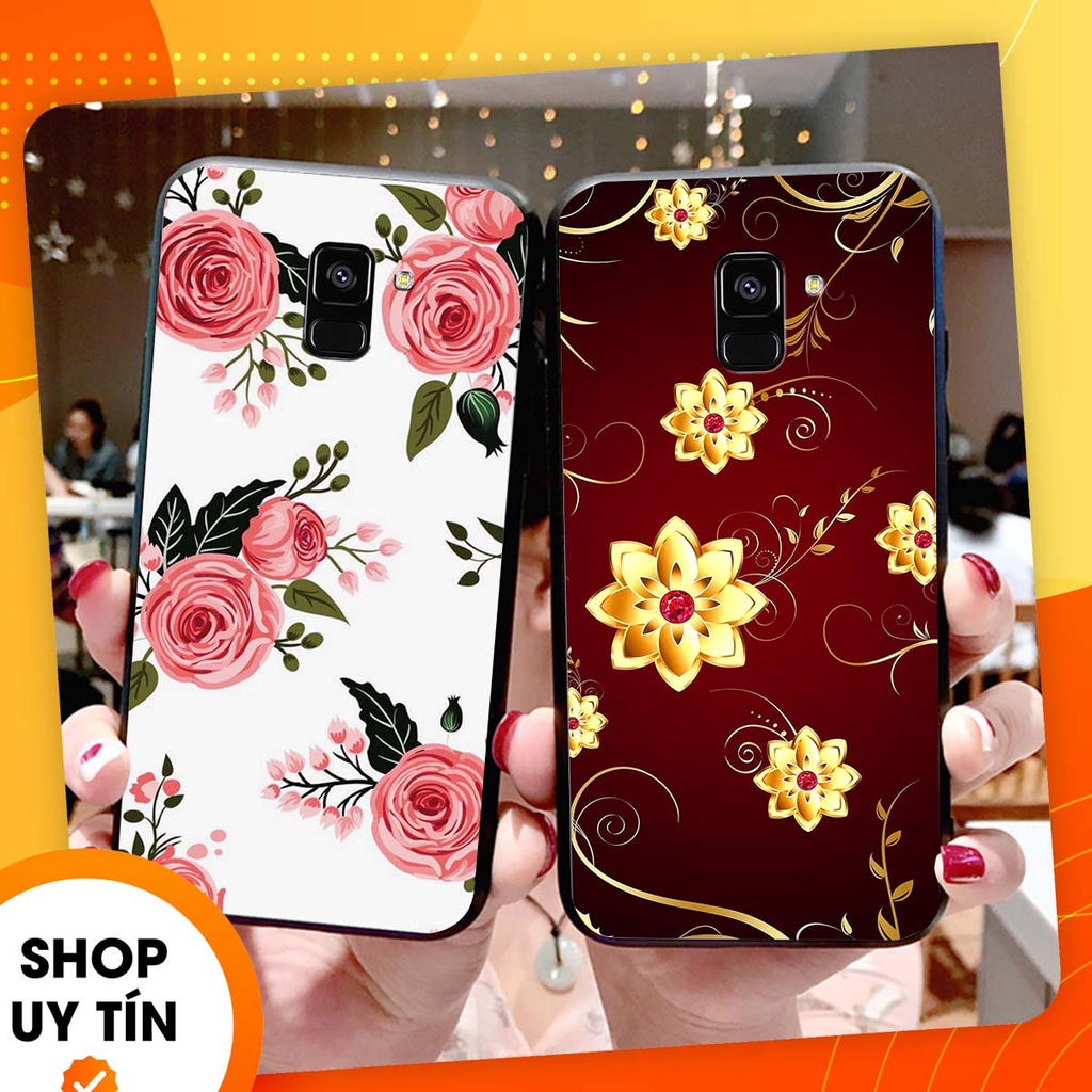 Ốp lưng Samsung A8 PLUS in hình hoa xinh xắn, hiện đại , thời trang ,phong cách