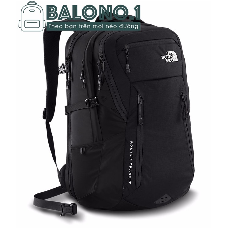 [BALO_NO.1] Balo nam chống thấm nước TNF Router Transit Black Backpack