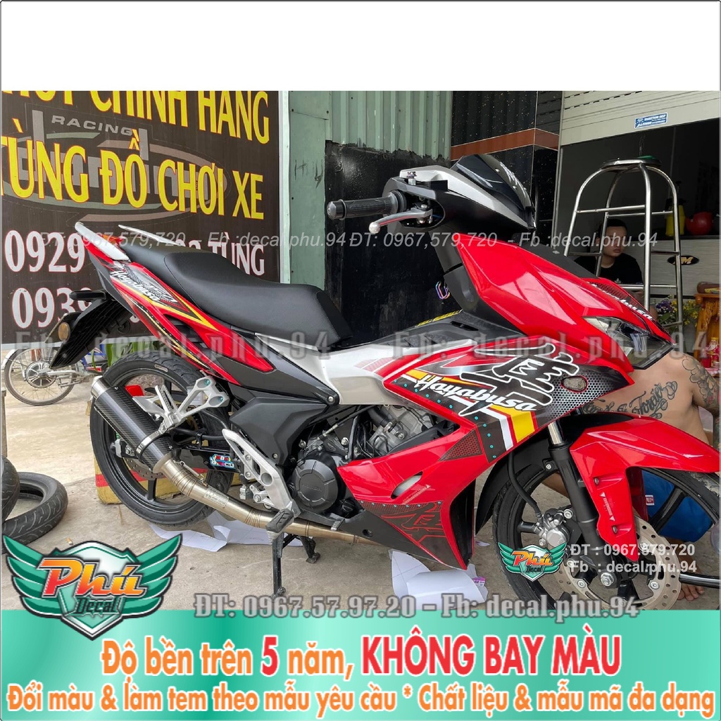 Tem Rời Winner X hayabusa đỏ đen (K) -1