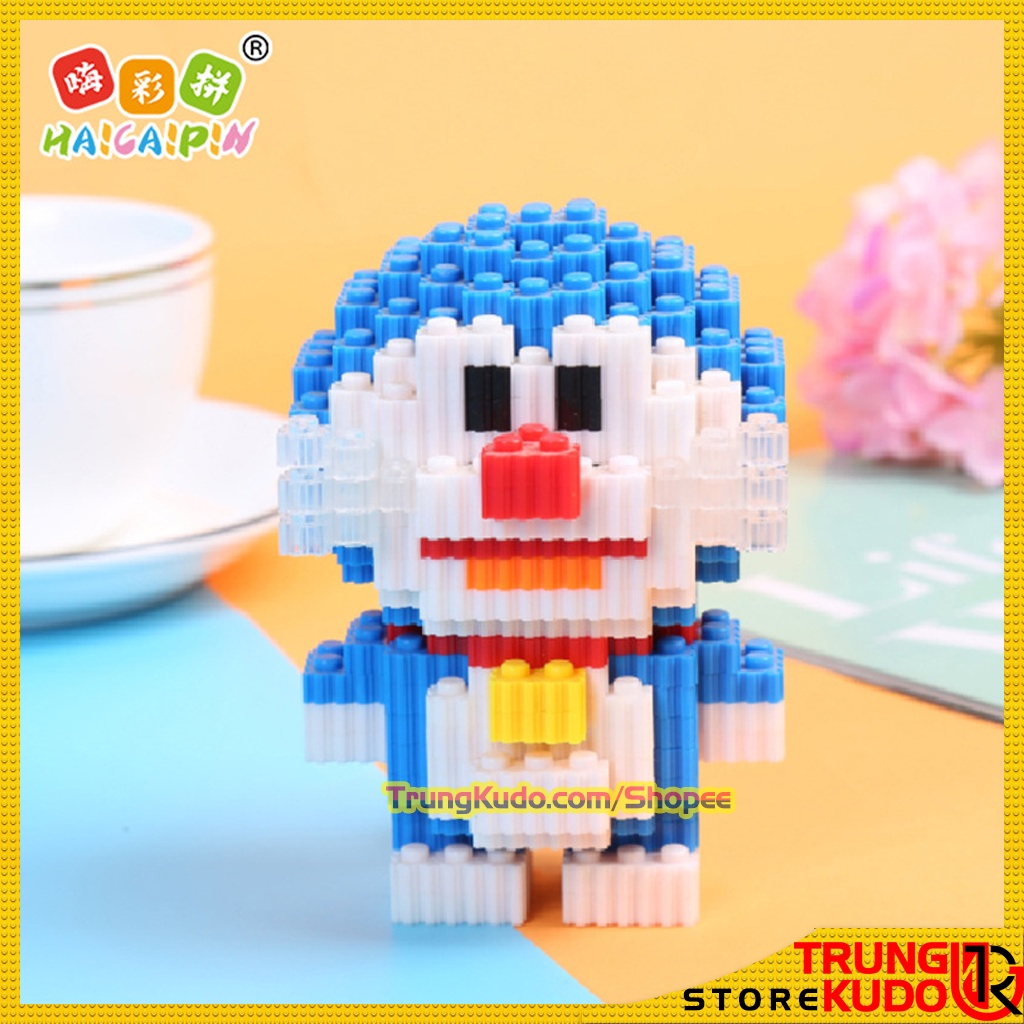 Mô hình Doremon Nobita Chaien Xeko Xuka Doremi dạng Đồ chơi xếp hình làm quà tặng, đồ decor