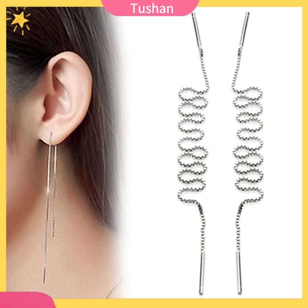 Đôi khuyên tai dáng dài phong cách Hàn Quốc thời trang cho nữ