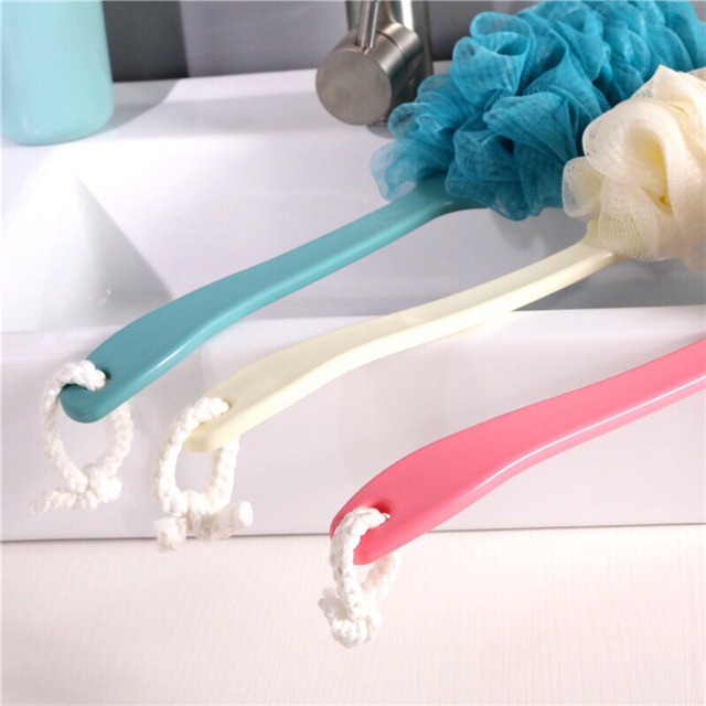 Cây cọ lưng kèm bông tắm