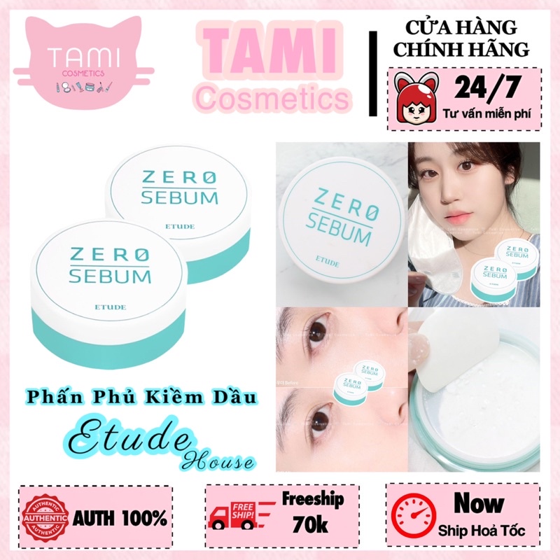 Phấn Phủ Kiềm Dầu Etude House Zero Nosebum Drying Powder