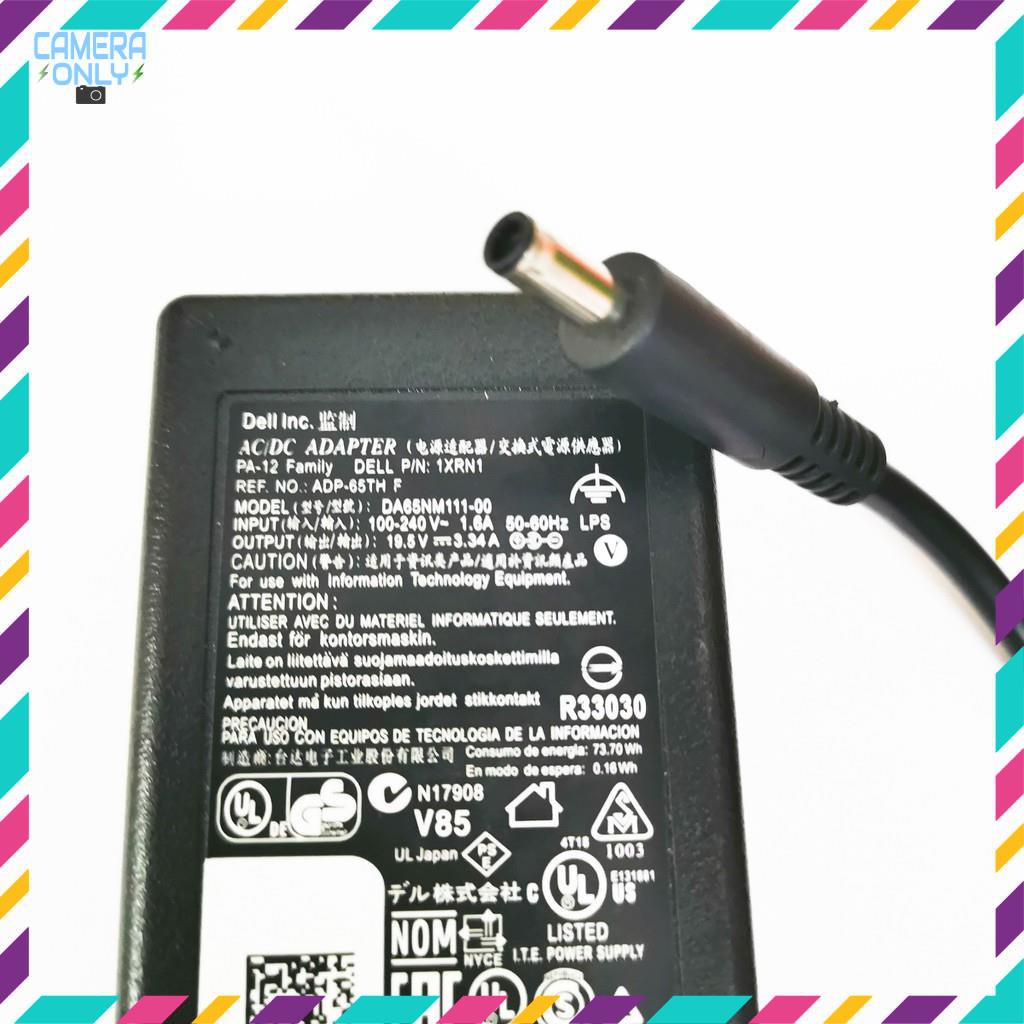 Sạc laptop dell chân kim nhỏ Zin 19.5v-3.34a-65w, adapter laptop dell loại tốt