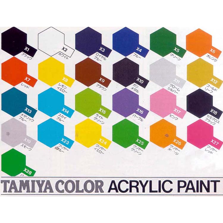 Sơn Tamiya Acrylic  Gốc Nước Tamiya Paint chuyên sơn mô hình dung tích 10ml