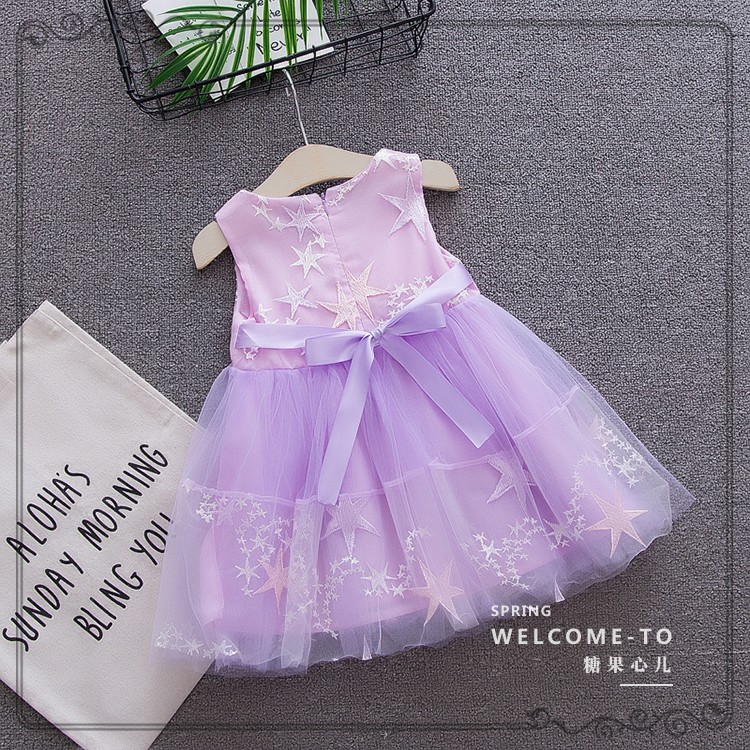 Váy công chúa bé gái size 8-16kg đính bông