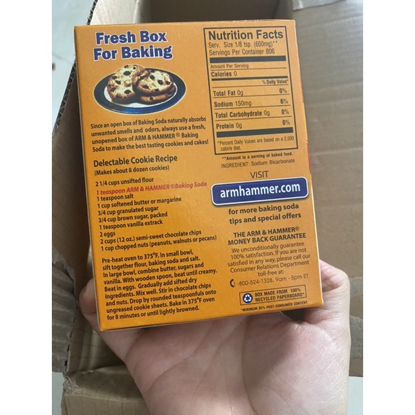 Bột Baking soda 454g - USA DATE 01/2025