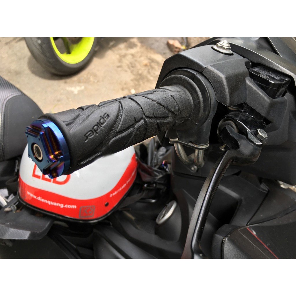 Gù tay lái Ngôi Sao CNC dành cho xe máy ( màu Inox &amp; màu Titan ) Greennetworks