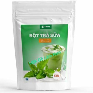 Bột Trà Sữa Vị Bạc Hà 🍃PHA SẴN🍃pha với nước , thêm đá, thêm trân châu ,uống liền 500gr