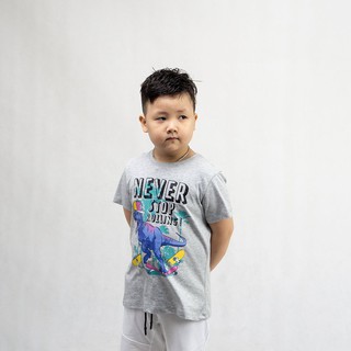 ÁO PHÔNG BÉ TRAI KHỦNG LONG SIZE NHỎ