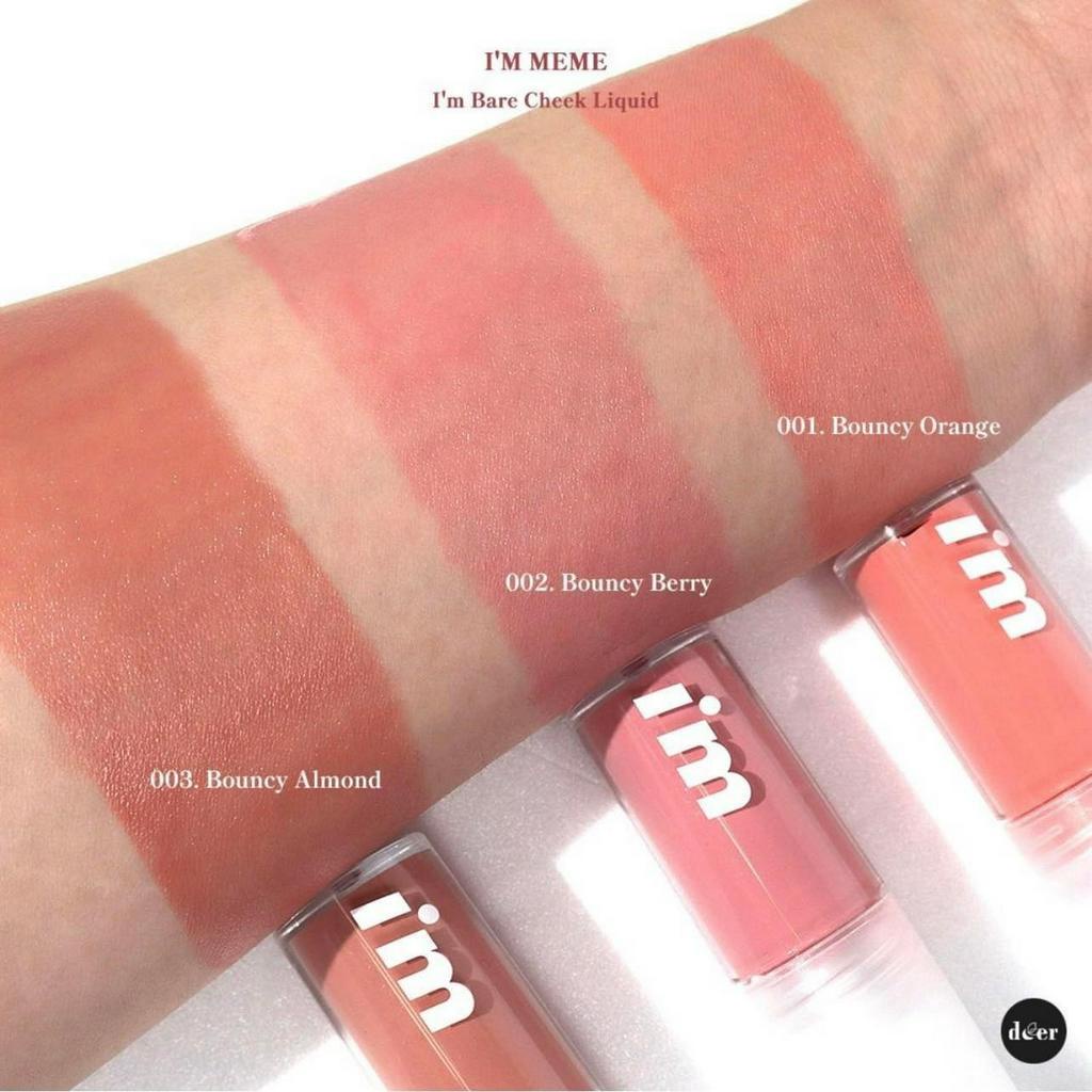Má Hồng Dạng Kem I'm Meme I'm Bare Cheek Liquid 3ml